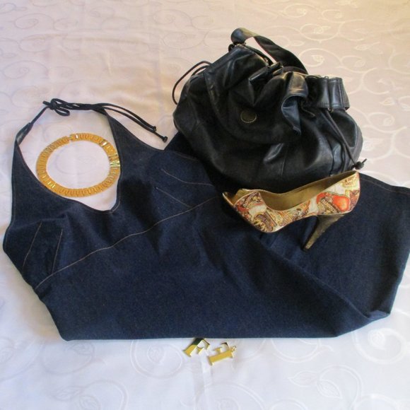 RUBY ROX DENIM HALTER DRESS – WOMENS or JRS – NWT - Picture 14 of 16